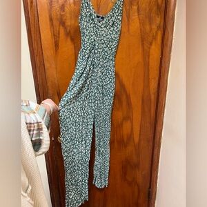 Angie cactus Wide-Leg Jumpsuit